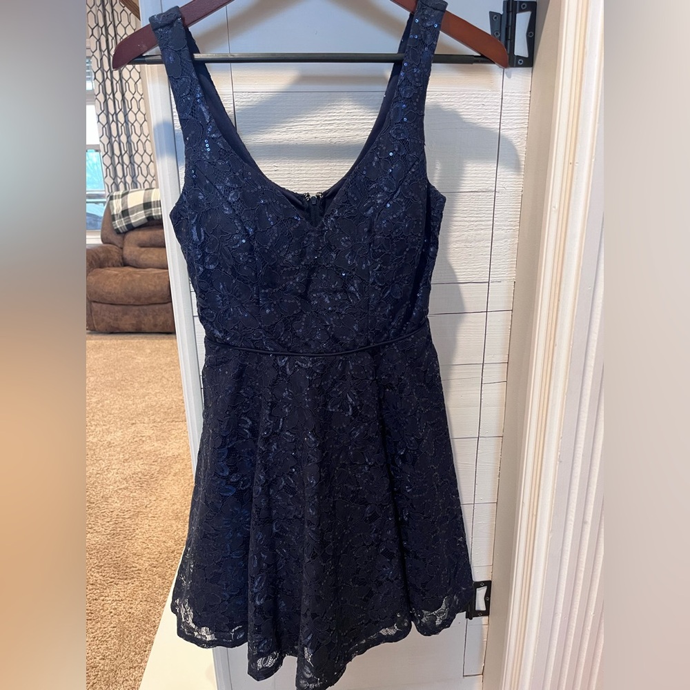 Navy Sparkle Homecoming  Dress size 5
